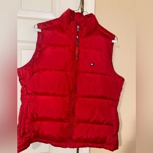 Tommy Hilfiger Red Puffer Vest